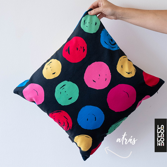 FUNDA DE COJÍN CIRCO / 2 DISEÑOS EN 1