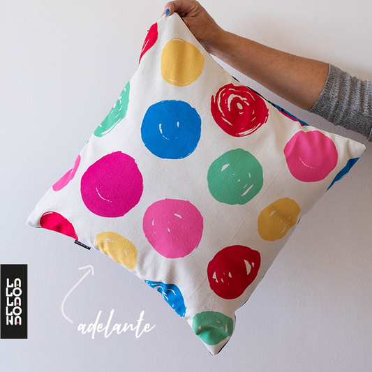 FUNDA DE COJÍN CIRCO / 2 DISEÑOS EN 1