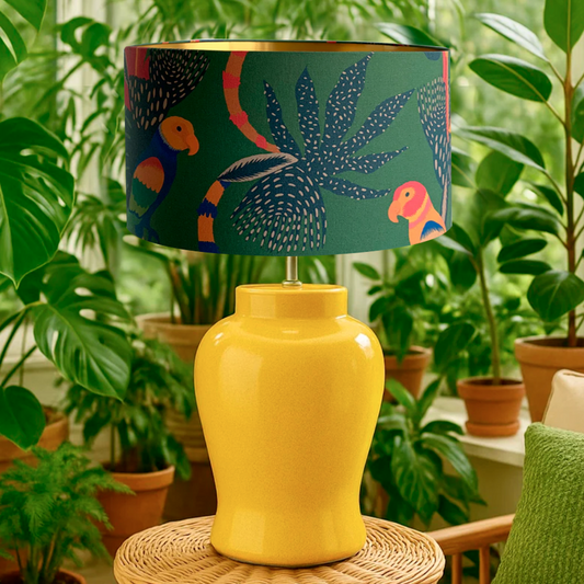 LÁMPARA ASIA AMARILLA II – Loros Tropicales
