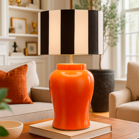 LÁMPARA ASIA NARANJO III – Intriga