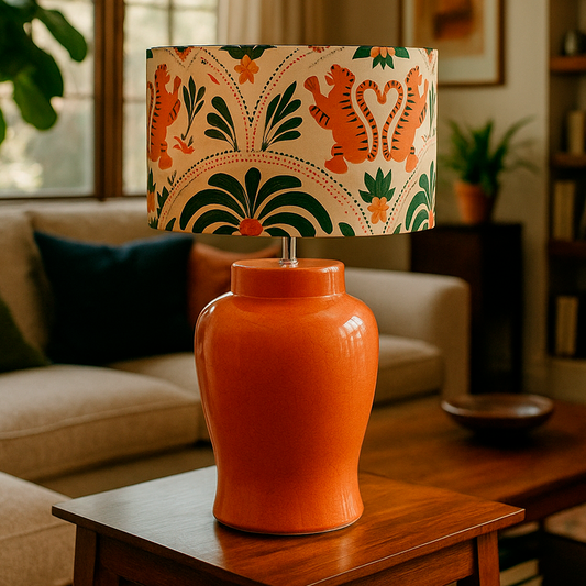 LÁMPARA ASIA NARANJO II – Tigres Selváticos