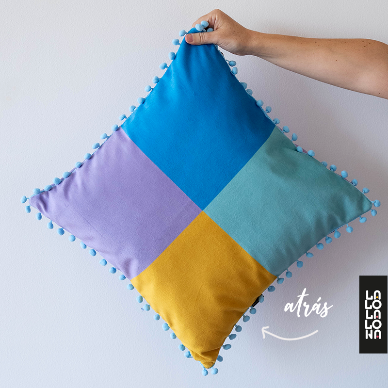 FUNDA DE COJÍN ESTRELLA / 2 DISEÑOS EN 1